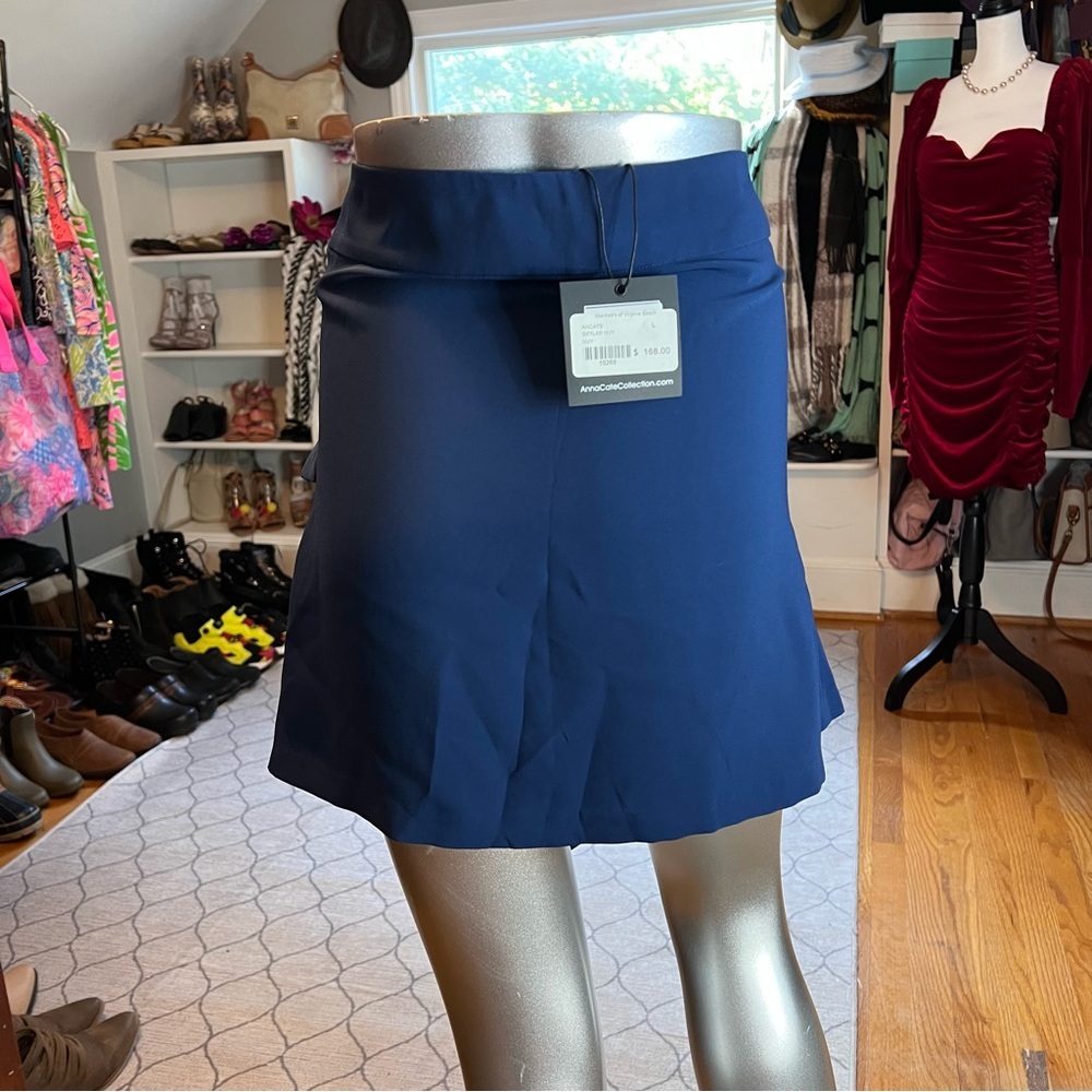 ANNA CATE COLLECTION Skylark Navy Large Skirt - Picture 5 of 9